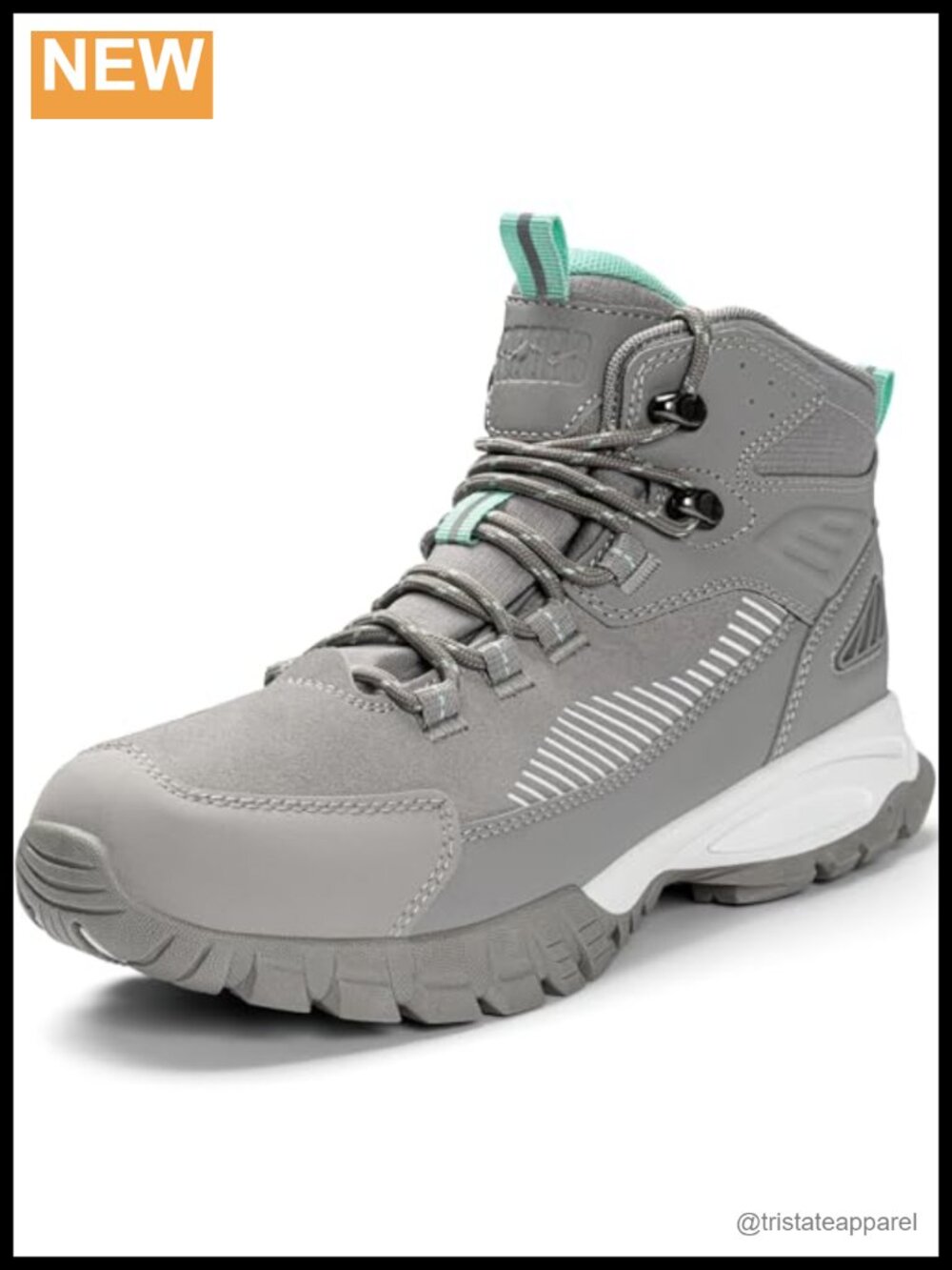 Women's Waterproof Hiking Boots Ankle Lace-up Non-Slip Outdoor Walking Shoes